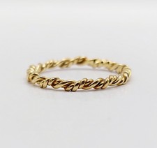 Bague alliance vintage or 18k