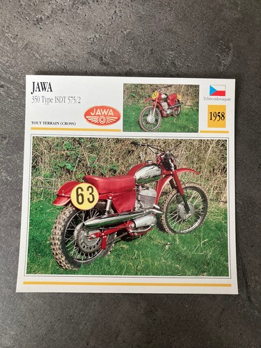 Carte fiche moto collection - carte,