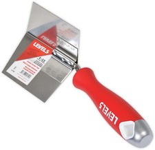Inside Corner Knife 4"x3.5" - | Pro-Grade | Metal Hammer End | Drywall Gyproc...
