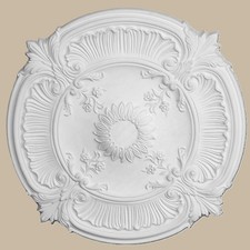 Rosace de plafond en plâtre 77 cm