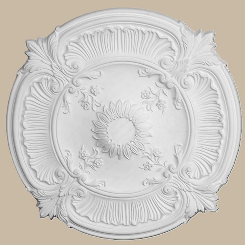 Rosace plafond plâtre - de,
