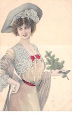 Illustrators - No. 82426 - Young woman carrying a tree branch