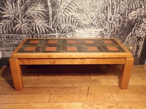 Table basse rectangulaire orme - table, rectangulaire-orme