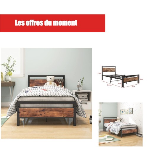 Cadre lit métal - cadre,