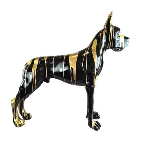 Statue résine chien dogue - résine,