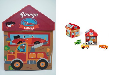 Boîte jouets garage en - à,