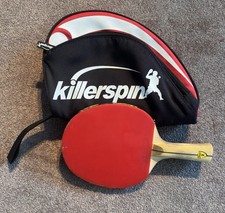 Killerspin Jet400 Smash N1 Table Tennis Paddle w/Storage Case Black Red *READ