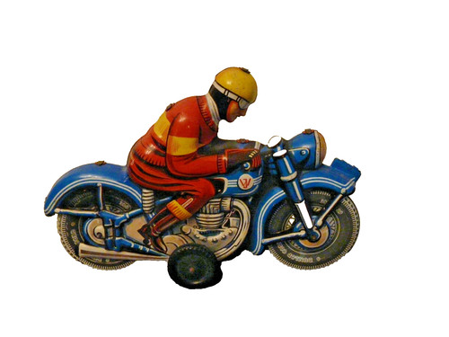 Ancienne moto tole - ancienne,