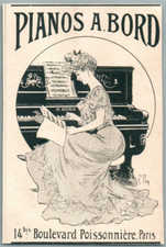 PIANOS A. BORD PARIS OLD ADVERTISEMENT INSTRUMENTS MUSIC PIANIST MUSIC STORE