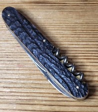 Old vintage 1930-40s rare pocket knife with horn overlays  Robi Klaas Solingen.