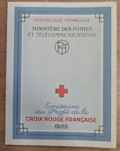 France carnet croix rouge - france, 1959
