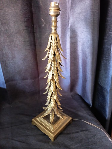 Ancien pied lampe maison - ancien, de
