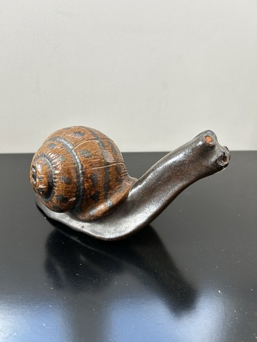 Escargot terre cuite faïence - terre,
