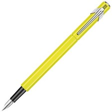 Caran Dache Stylo plume à pointe moyenne Jaune