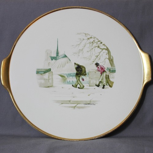 Plat gateau faience - gateau,