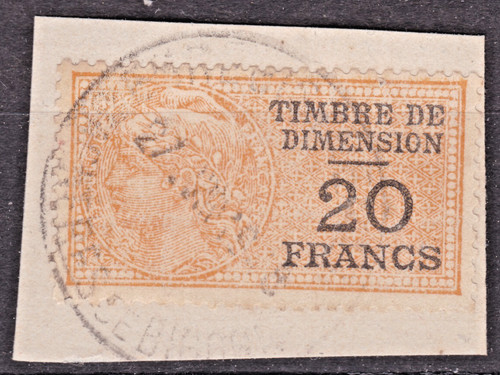 Timbre france fiscal - fiscal, dimension