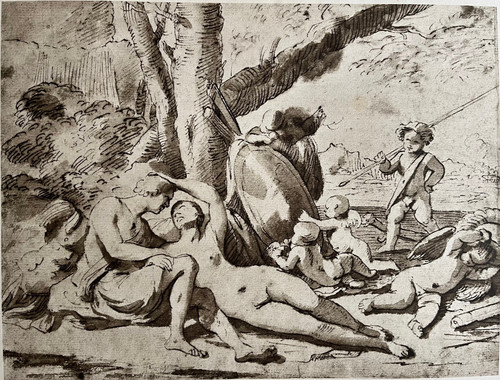 Estampe mars vénus de - estampe,
