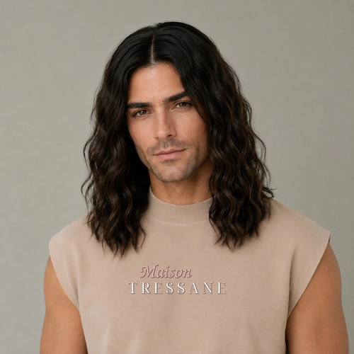 Perruque homme brun foncé - , 35