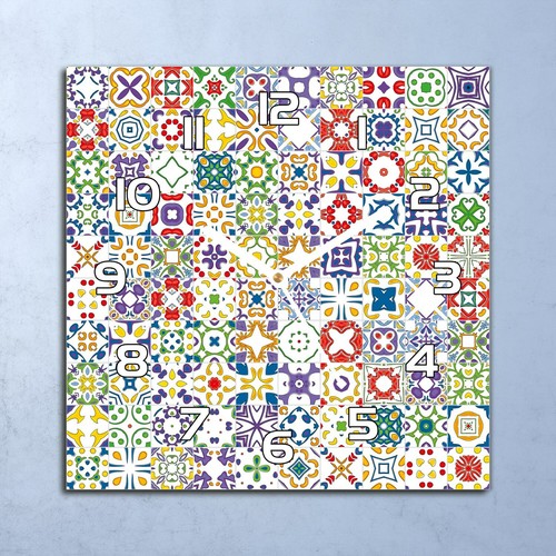 Horloge murale design verre - horloge,