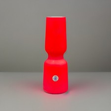 Vase Murano Verre Opalin Rouge