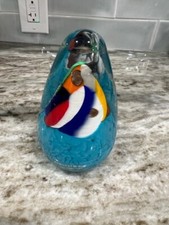 Ragazzi And Co Murano Millefiori Paperweight Venezia Italy STUNNING