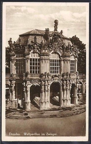 Carte postale dresde pavillon - carte,