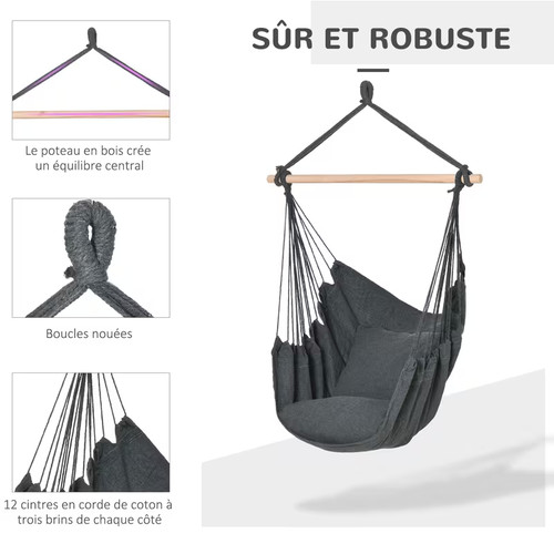 Fauteuil suspendu chaise hamac - fauteuil,