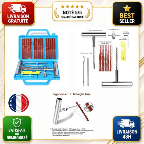 Kit réparation pneu - , 22