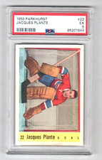1958-59 Parkhurst #22 Jacques Plante Canadiens HOF Beauty PSA 5