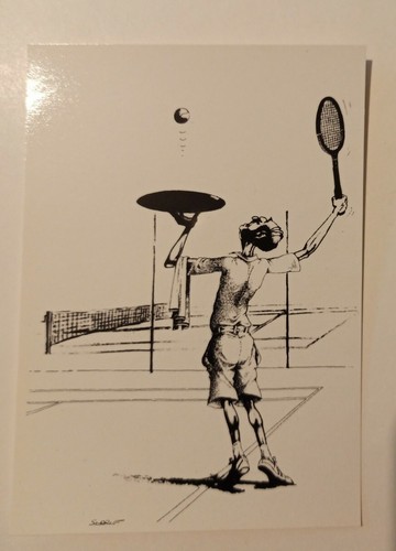 Carte postale sport - postale, tennis