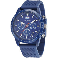 Montre Homme NAUTICA ONE ECO NAPNOF3S7 Chrono Silicone Bleu Sub 100mt