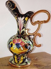 Superb ceramic vase signed Hubert Bequet Quaregnon handmade in Belgium