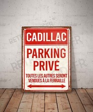 Plaque métal vintage Cadillac