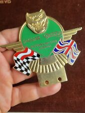 VINTAGE ENAMEL AUTOMOBILE CAR CLUB BADGE # JAGUAR DAIMLER SALOON CLUB AUSTRIA