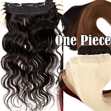 8A One Piece Clip in Russian 100% Remy Human Hair Extension 12 14 16 18 20" Best