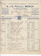 Invoice Connecting Rod Tools Metal Beams Moscow Brothers 1920 QX1247