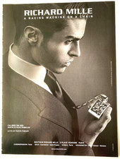 FASHION FASHION PUB ADVERTISING WATCH RICHARD MILLE BAPTISTE GIABICONI 1 PAGE