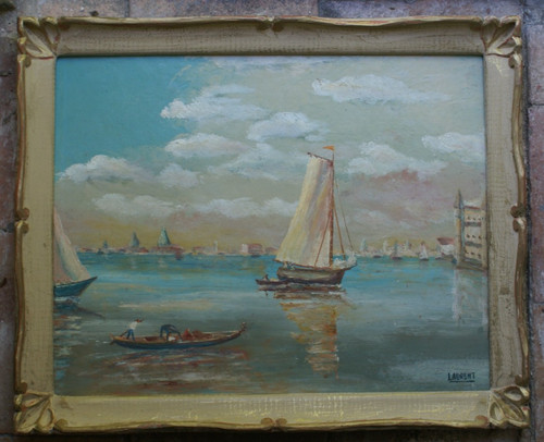 Baie venise huile sur - de,