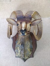 "Trophée De Chasse" Mouflon En Plastique Vintage...France