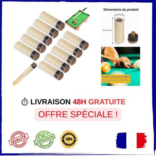Embouts queue billard - queue, 10