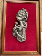 Tableau jeune fille etain du prince TBE