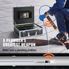 Caméra De Canal Caméra D'Inspection De Tuyau 17,8 Cm Écran 1000TVL Caméra 40 M