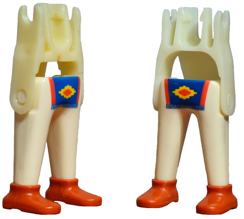 Playmobil jambes blanc - x2,