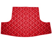 Matelassé Cuir artificiel ROUGE Tapis coffre pour Trabant 601 berline 1964-1990
