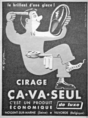 Publicité presse 1953 - 1953, cirage