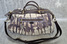 SAC DE VOYAGE BESACE  bandoulière Femme CUIR NATUREL "LE TANNEUR" FRANCE VINTAGE