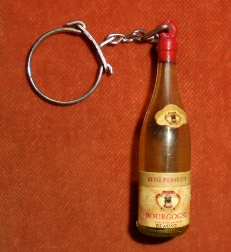 Porte clés bouteille - vin, 3d