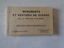 Postcard book Monuments and remains 14-18 on the ALBERT region.