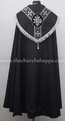 Noir cope stole ensemble - noir,