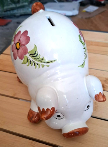 Grosse tirelire cochon vintage - tirelire,